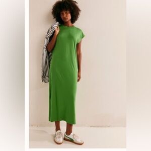 Free people Green dress with pockets